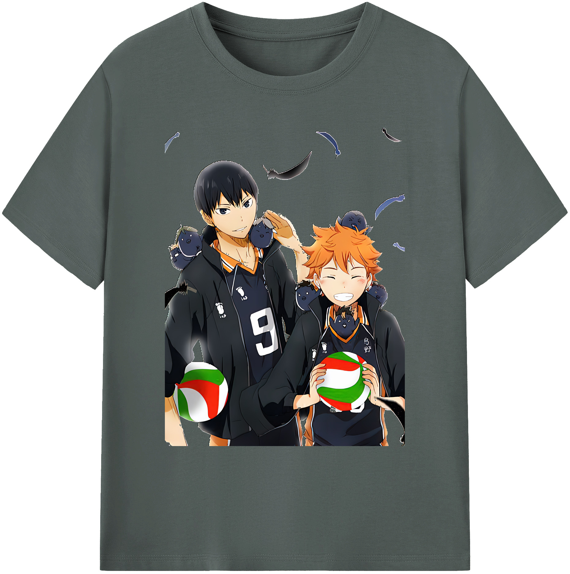 （画像用） ハイキュー!! Haikyu!! 綿100％ メンズ半袖Tシャツ｜肌触りやわらか＆通気性